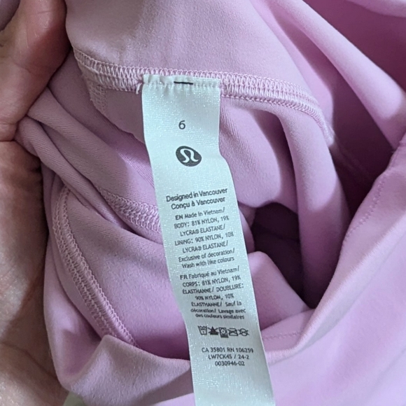 NWT Lululemon Align High Rise Short 6" Vitapink Size 6 - Picture 5 of 9